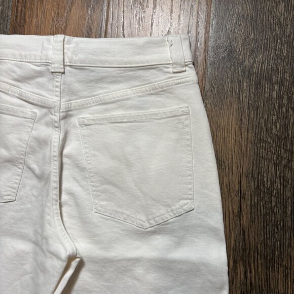 Madewell The Petite Perfect Vintage Wide-Leg Crop Jean - Tile White Size 29P NWT - Picture 7 of 7